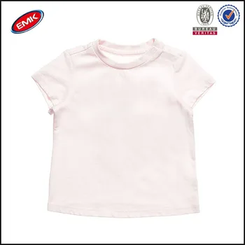 Custom Design Print Baby Clothes Plain Pink Baby Girl T Shirts Buy