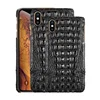 Fashion style luxury quality elegant designer real crocodile skin leather case phone