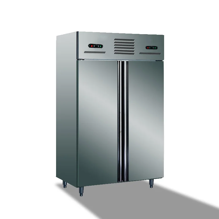 Four Door Upright Half Freezer Half Refrigerator Deep Freezer
