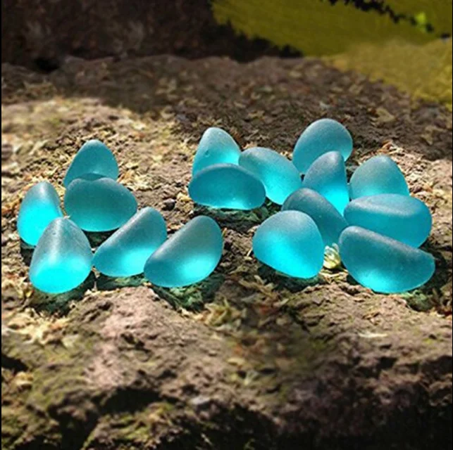 
Luminous pebbles glow stones glow in the dark pebble for decoration 