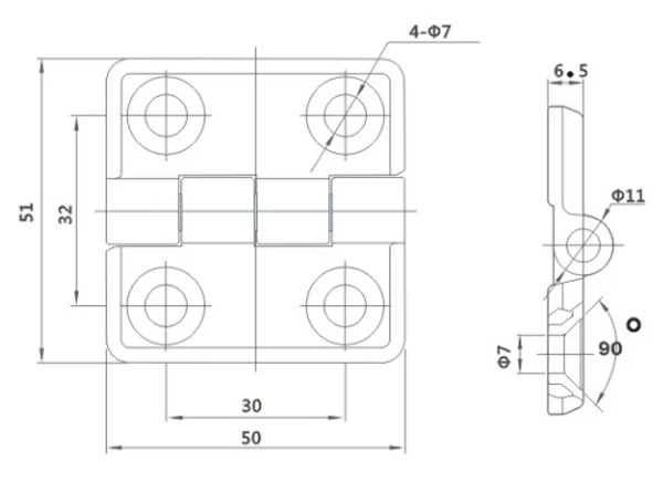 Cl50-1/cl50-1-2 Invisibles Ocultos Tornillo De Montaje-bisagra Para