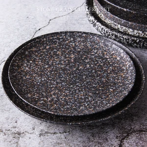 Image of Color available round design hand painted tableware moroccan ceramic plate