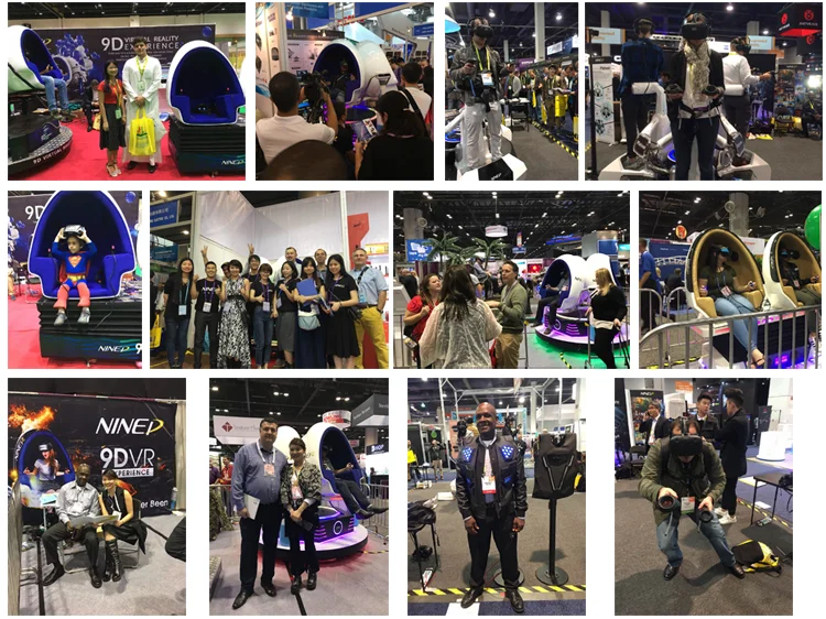 Interactive Game 3Dof Electric Dynamic Virtual Reality 9D VR Simulator Arcade Games Machines