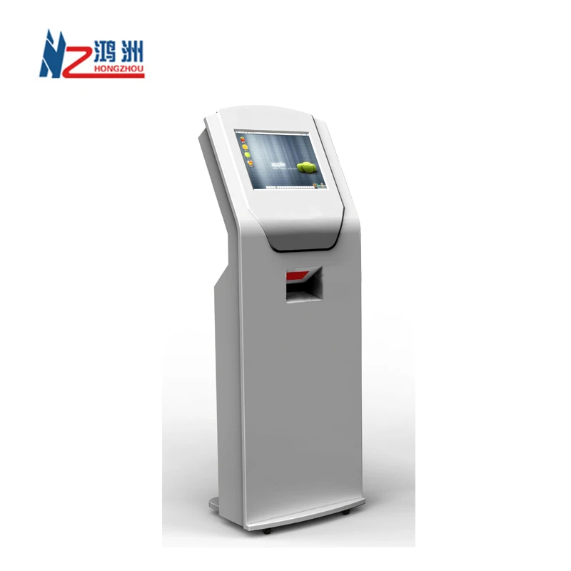 HD dual screen lobby bill payment kiosk machine for restaurant