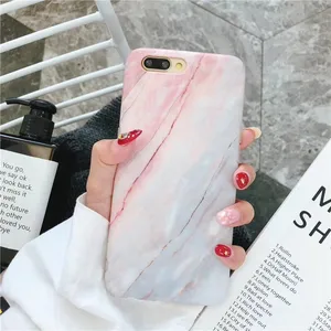 Luxury Marble Phone Case For Iphone 8 7 Plus X 6S 6 S Case Grip Stand Holder Silicone Soft For Iphone XS MAX XR Case Cover Coque