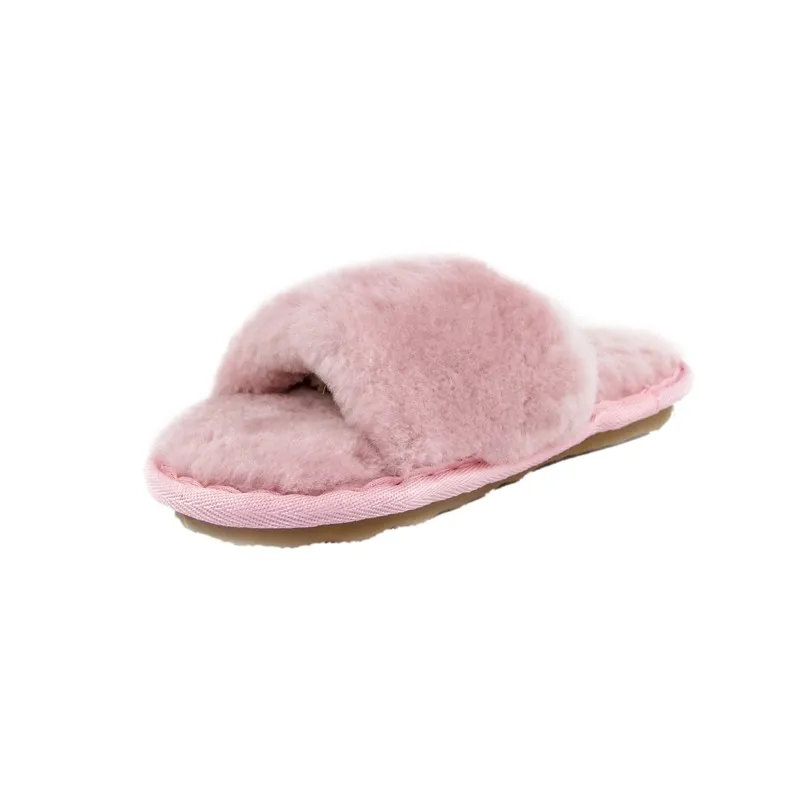 just sheepskin pink slippers