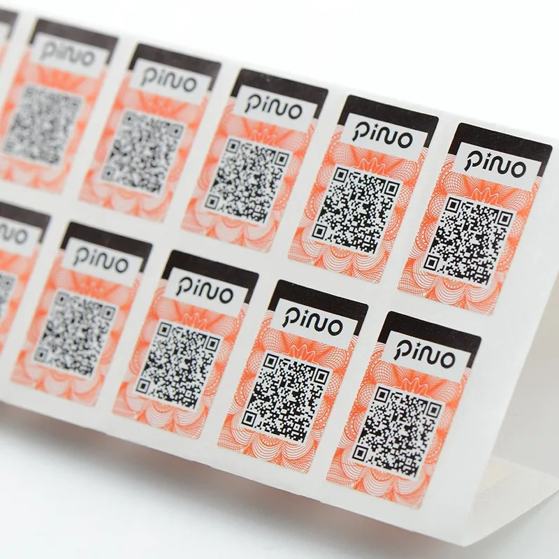 Custom Self-Adhesive QR code sticker printing waterproof paper qr code