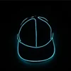 Hot Sale Cotton Plain Cap Shinning Glow In Dark Flashlight Camping Outdoor LED Cap EL Hat