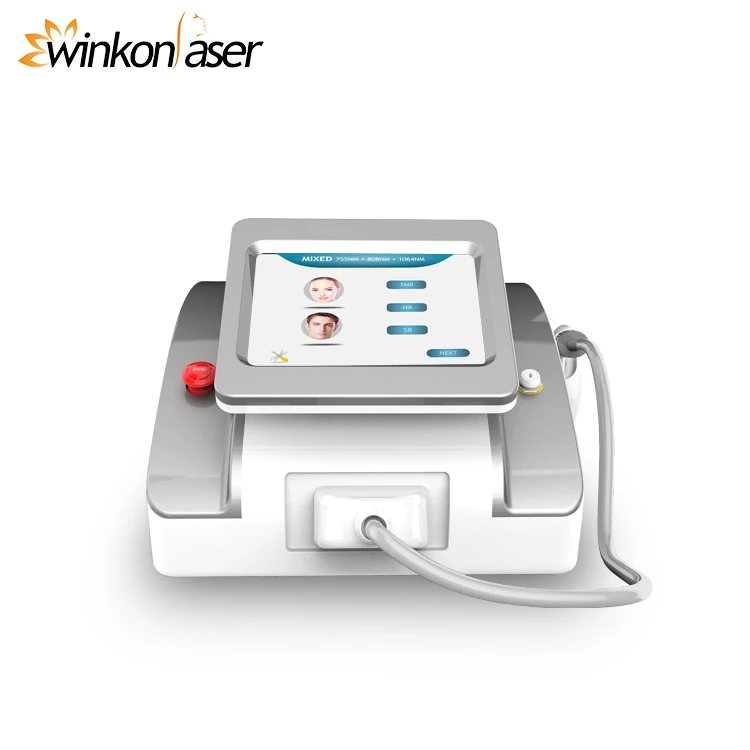 

Winkonlaser Triple Wavelength 755Nm 808Nm 1064Nm Laser 3 In 1 Diode Laser