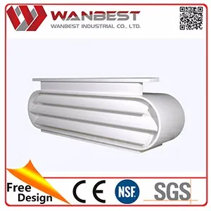 Professional mirror white reception desk l shaped counter with CE certificate