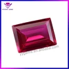 Emerald Cut Dark Red Ruby Industrial Synthetic Ruby Stone Prices Per Carat Gemstone Ruby