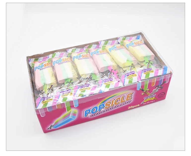 Halal Novelty Marshmallow Brands Lollipops Candy Ice Lolly Shaped