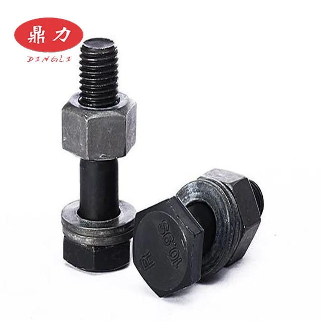 
Carbon steel 8.8/10.9/12.9 Black finnished/HDG Hex head bolt with nut washer for steel strcyural 