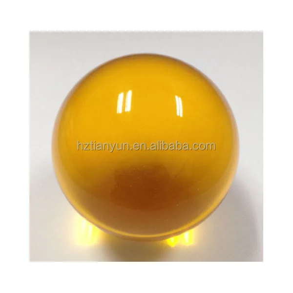 clear acrylic ball orange-1