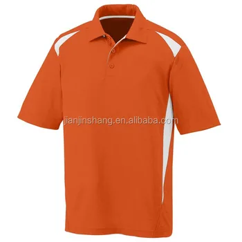 orange dri fit polo shirt