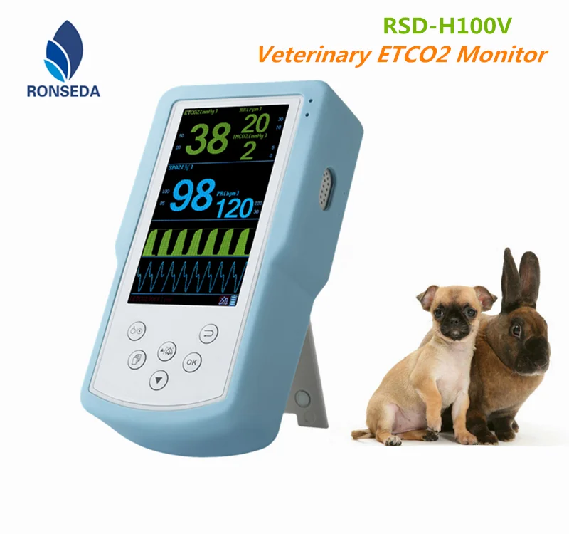 Veterinary Capnography/ETCO2 Monitor RSD-H100V for animals care