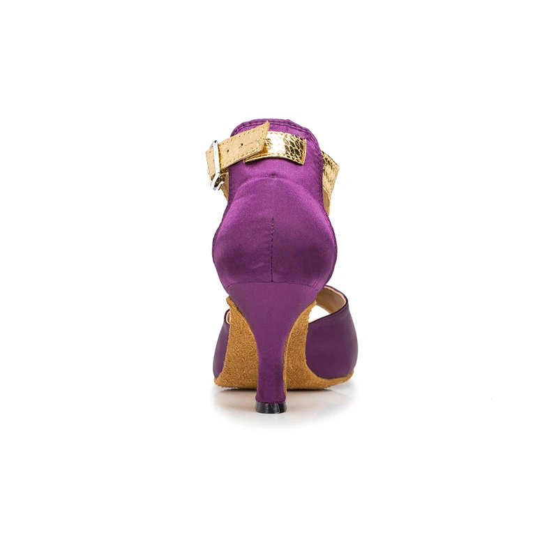 Spot Latin Dance Shoes Women 3 Inch Heel For Women's Suede Heels Sandals Latin With Ankle Strap Dance Shoes