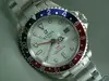 ALPHA BLUE/RED BEZEL GMT-MASTER DOUBLE RED CERAMIC WHITE DIAL MANS WATCH