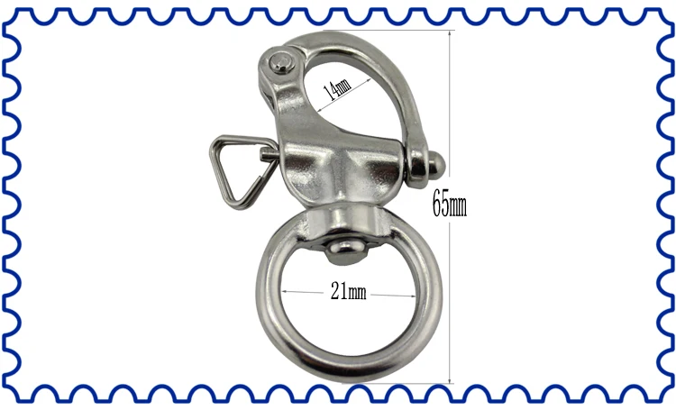Stainless Marine Boat Round Ring Quick Release Swivel Snap Shackles