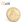 Souvenir Milatiry Old Gold Coin, Custom Quality Embossed Logo Challenge Coin