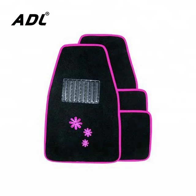 Hot Pink Flower Marine Rubber Custom All Weather Car Mats Buy