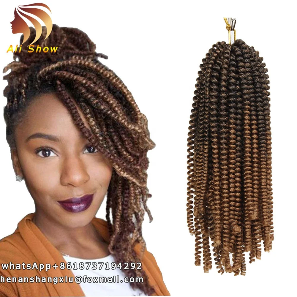 

30strands/pack 8 inch afro hair nubian kinky nubian twist braid hair Synthetic Spring Twist Crochet Braid Hair