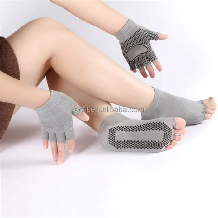 yoga socks and gloves