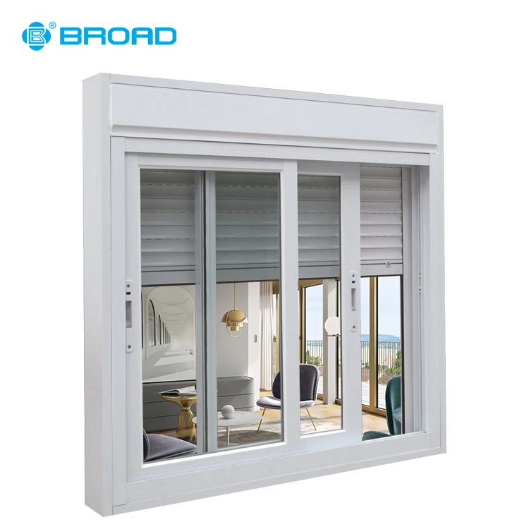 Hot Sales Remote Control Window Sliding Glass Doors With Built In