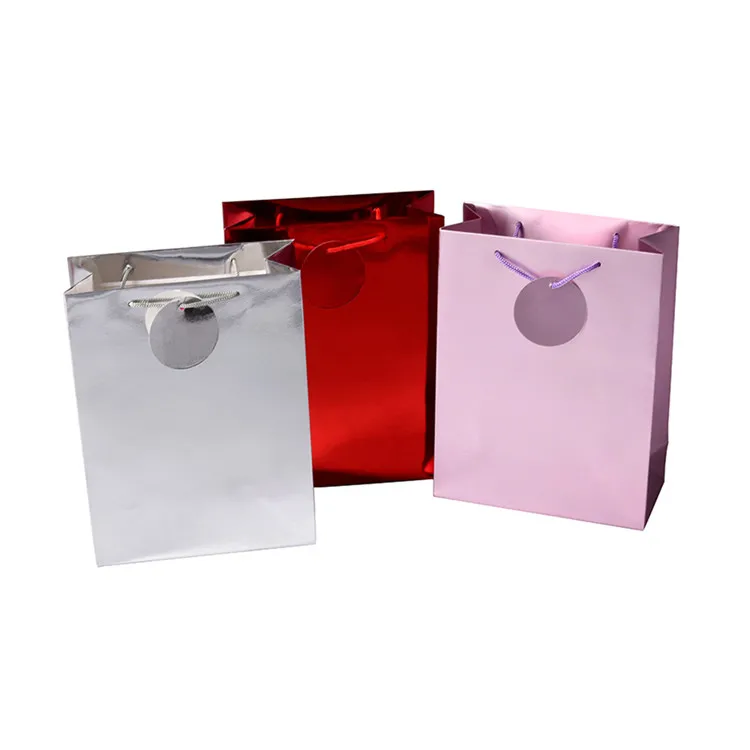 2019 High Quality Portable Personalized Customized Christmas Paper Gift Bag With Rope Handle