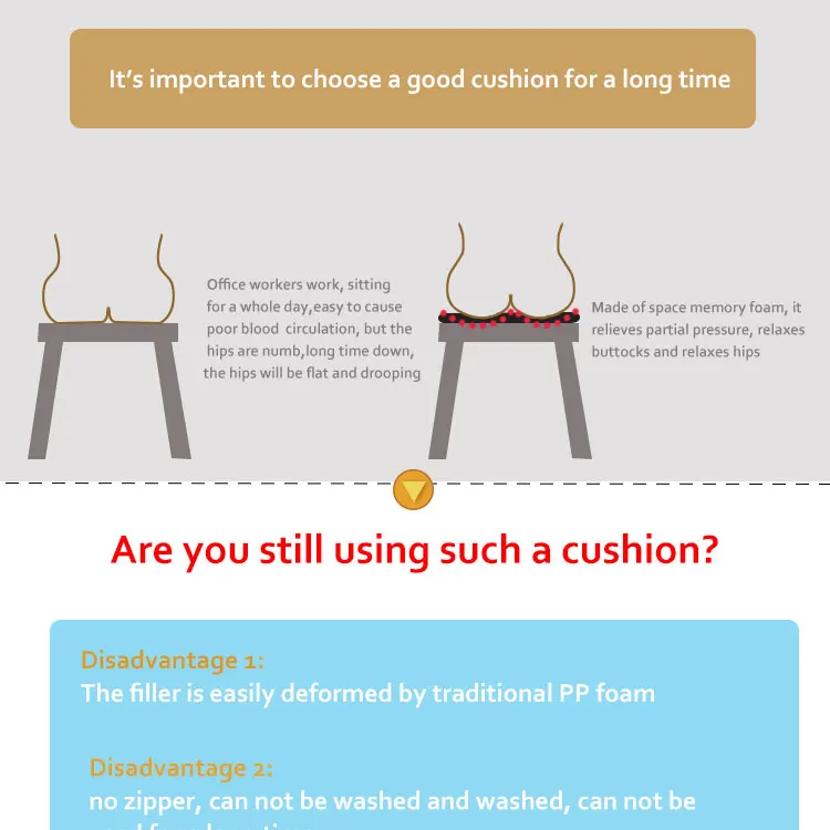 Outdoor Stadium Waterproof Fabric Cover Square Memory Foam Bath Seat