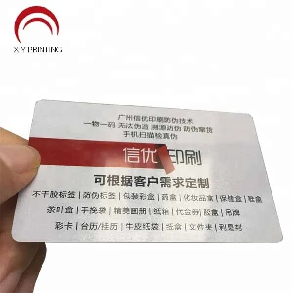 
China Factory Custom Plastic Transparent Calling /Visiting / Name /Business Card Printing 