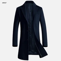 

Autumn and Winter New Design long Slim Fitness Mens Trench Coat