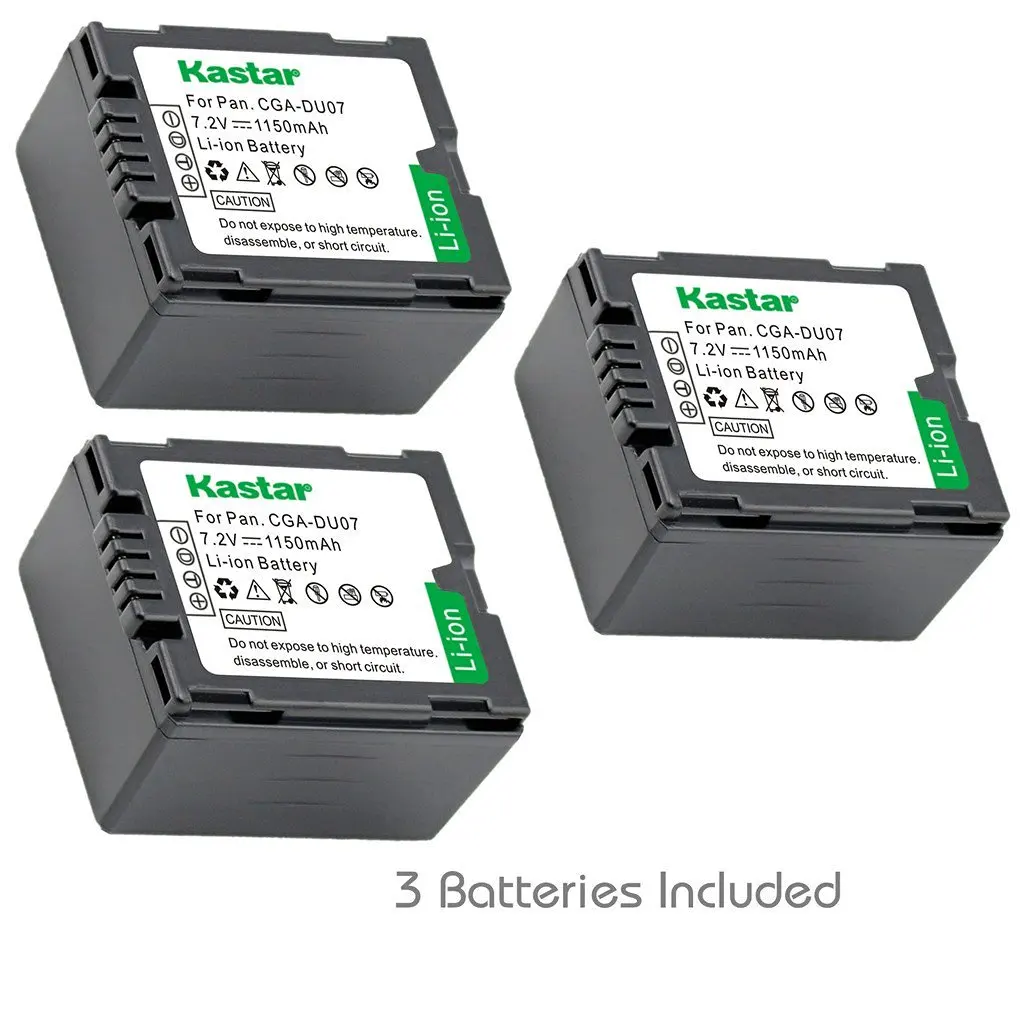Get Quotations · Kastar Battery (3-Pack) for Panasonic CGA-DU06, CGA-DU07