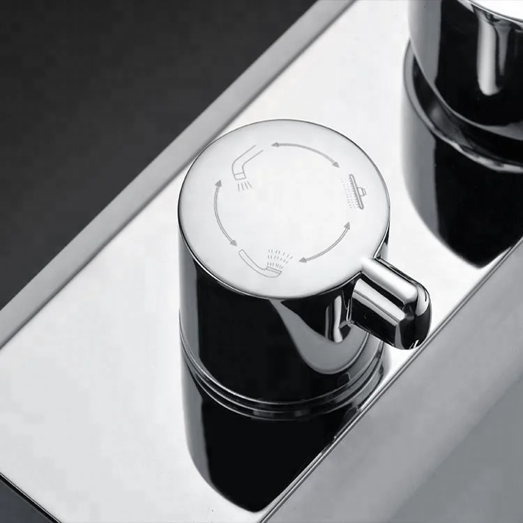 
Hot sale triple handle accessories thermostatic electric bathroom shower 