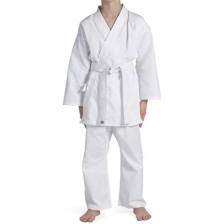 

Custom kids 100% cotton gi karate uniform, White,black,red,blue