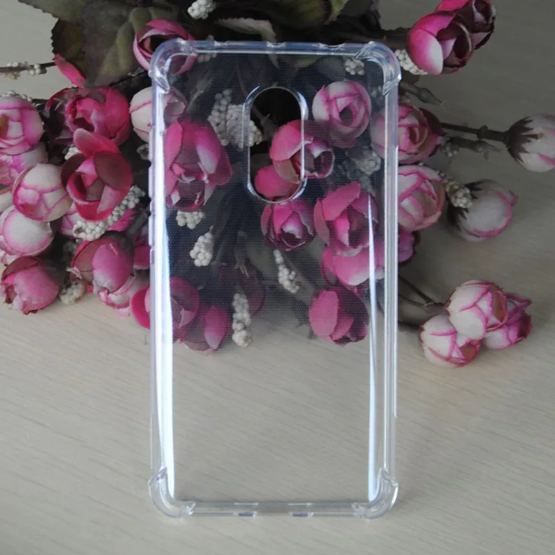 High quality 1.3mm Transparent tpu case for Redmi Note 4 flexible gel Clear case