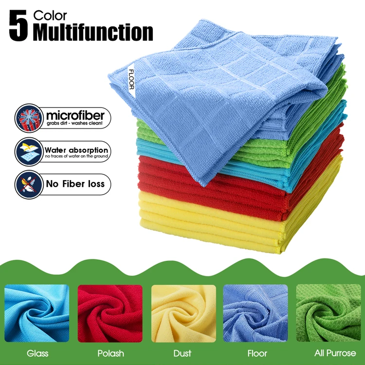 Masthome Colourful Super Absorbent Microfiber Silk Wiping Wiper Gauze Kitchen Cleaning Terry
