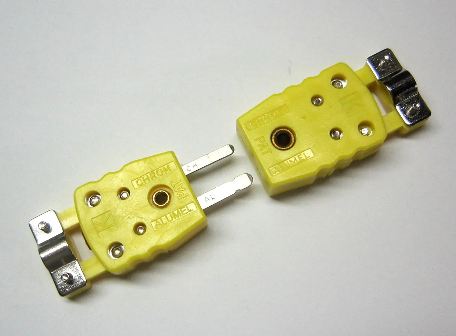 F Miniature Mini K-Type Thermocouple Wire Cable Connector Plug 10 Sets Pairs M