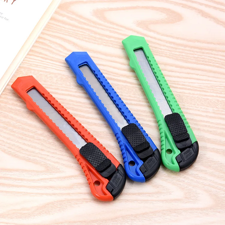 Art Utility Knife Retractable Blade Box Cutter Art Knives Snap Off Lock