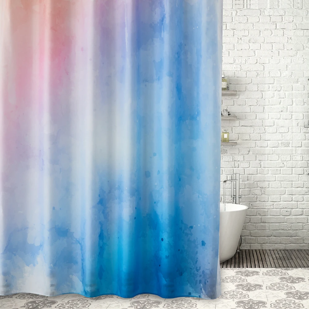 Bright Color 3d Shower Curtains Art Design Custom Printing Shower