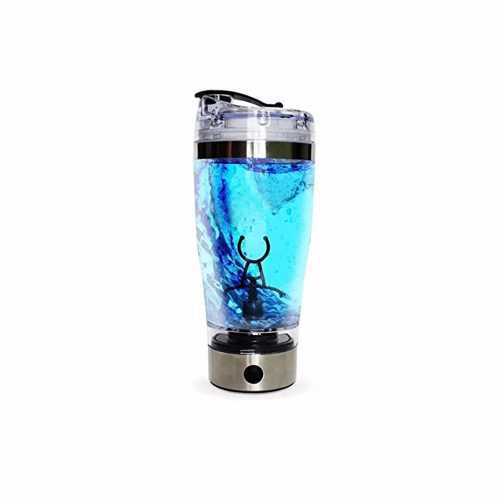 

Hot Selling 400ml Fitness Gym Sports Electric Battery Protein Powder Plastic Shake Cup