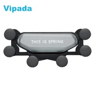 

T1S Car Phone Holder Air Vent GPS Mount 360 Rotating Automatic Clamping Scalable Car Phone Holder Mini Stand Shockproof Bracket