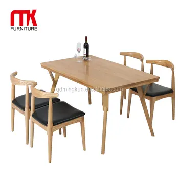 Stile Moderno In Legno Massello Di Rovere Set Da Pranzo Tavolo E 4 Sedie Mobili Da Cucina Set Buy Legno Set Da Pranzomobili Sala Da Pranzo In