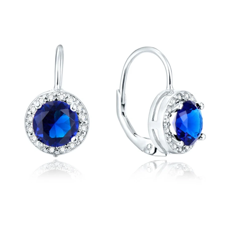 

POLIVA Cheap Flat Silver 925 Sterling Gold Crystal Gemstone Murano Glass Double Heart Shape Dangle Pendant Drop Stud Earrings
