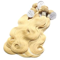 

Luxefame hair hot sale 100% unprocessed no mix full cuticle aligned russian platinum blonde 613 color hair 100% virgin hair