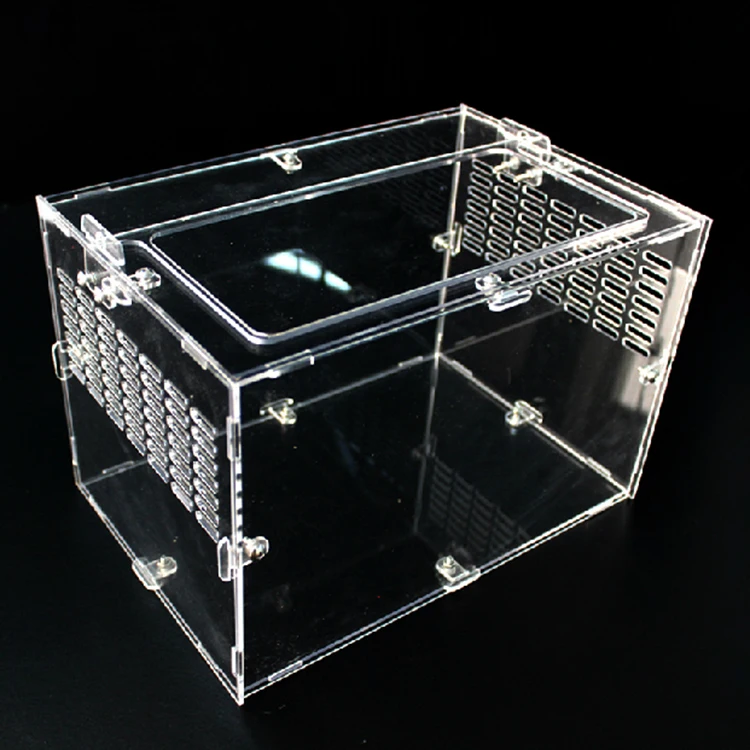 Factory Custom Clear Snake Lizard Box Acrylic Reptile Terrarium Cage ...