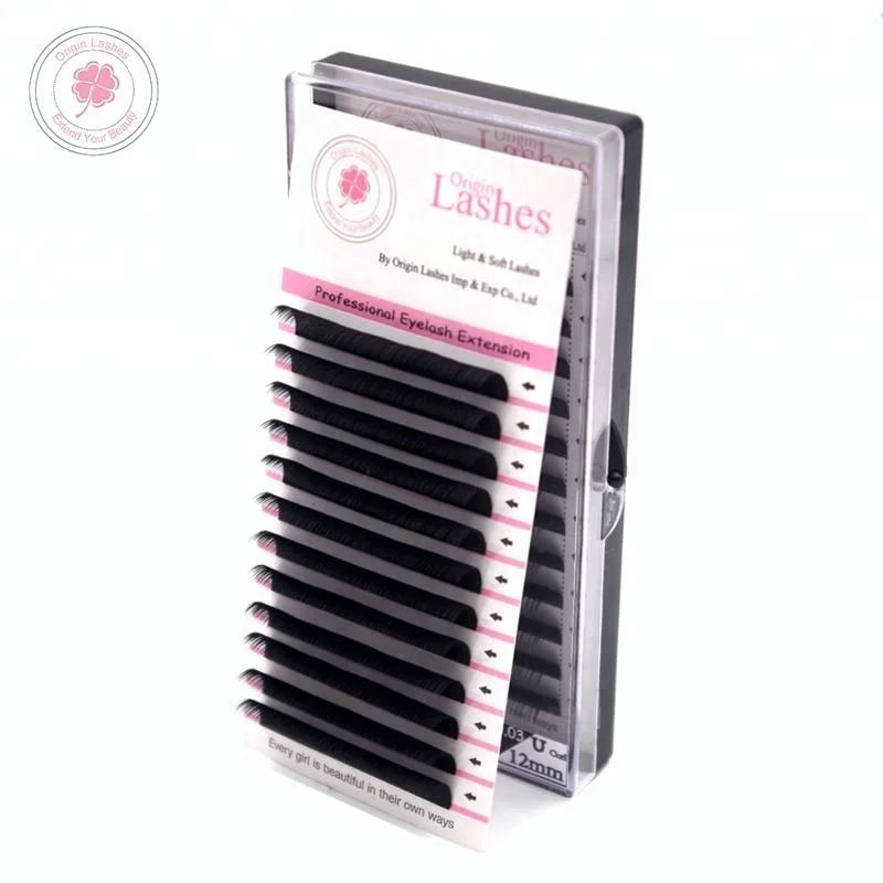 

China Wholesale private label volume Fashional OEM Wholesale Eyelash Extension Mink, Pure black