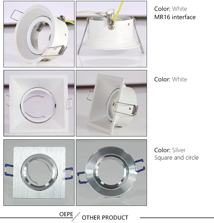 Led Spotlight Mounting Bracket Recessed Bracket For 50mm Diameter