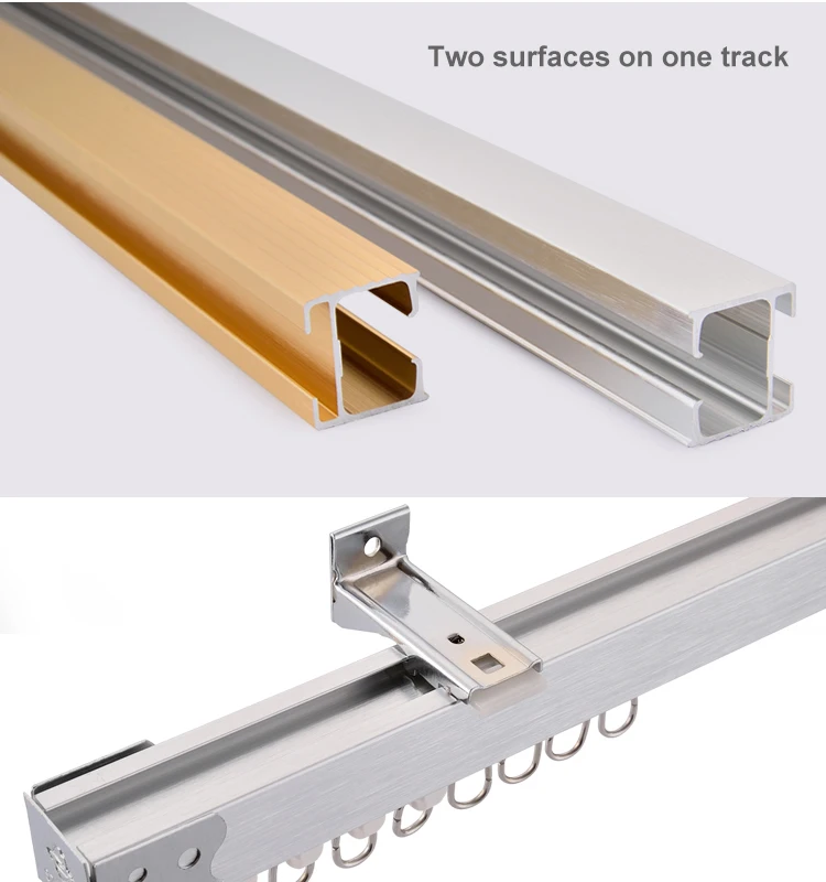 Curtain Track Sliding Ceiling Mount Drapery Aluminum Window Curtain