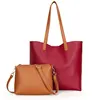 Women High Capacity Elegant 2 Pieces of High Quality Silk Scarf Strap Universal Handbags